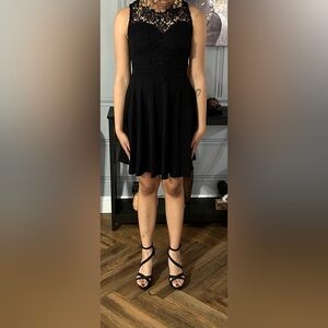 Classic Black A-Line Mini Dress